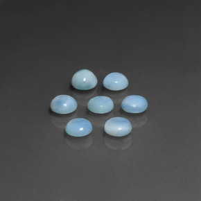  ct natürliche blauer Larimar-Edelsteine, Rundschliff, Lichtundurchlässig