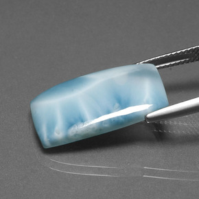 9,17 ctw natürlicher grün-blau Larimar, Kissenschliff, Lichtundurchlässig