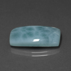 10,90 ctw natürlicher blauer Larimar, Kissenschliff, Lichtundurchlässig