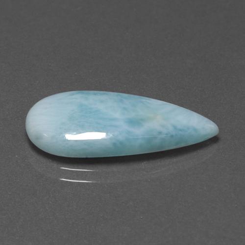 7,10 ctw natürlicher blauer Larimar, Birnenform, Lichtundurchlässig