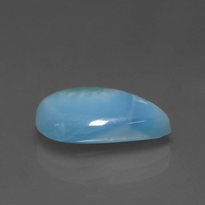 3,26 ctw natürlicher blauer Larimar, Birnenform, Lichtundurchlässig