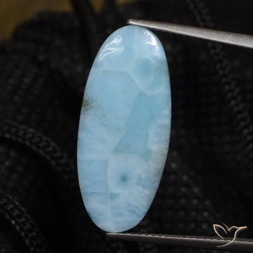 8.26ct Natürlicher Wasserblau Larimar, Oval, Lichtundurchlässig