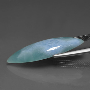 7,63 ctw natürlicher blauer Larimar, Marquise, Lichtundurchlässig