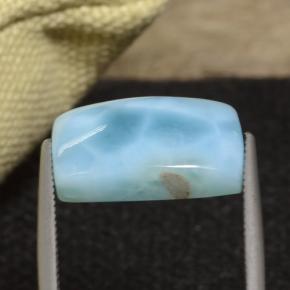 9,17 ctw natürlicher Wasserblau Larimar, Kissenschliff, Lichtundurchlässig