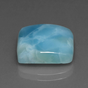 9,67 ctw natürlicher blauer Larimar, Quadrat, Lichtundurchlässig