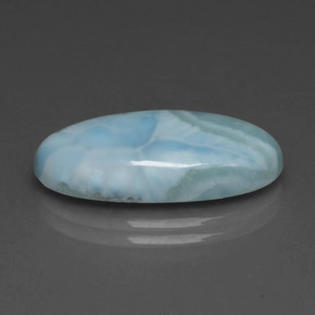 9,17 ctw natürlicher grün-blau Larimar, Oval Schliff, Lichtundurchlässig