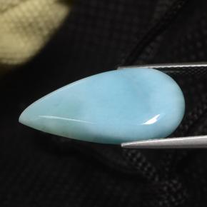 8,87 ctw natürlicher blauer Larimar, Birnenform, Lichtundurchlässig