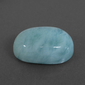 7,33 ctw natürlicher blauer Larimar, Oval Schliff, Lichtundurchlässig