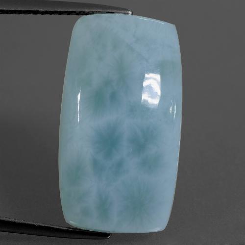 10,90 ctw natürlicher blauer Larimar, Kissenschliff, Lichtundurchlässig
