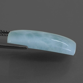10,90 ctw natürlicher blauer Larimar, Kissenschliff, Lichtundurchlässig