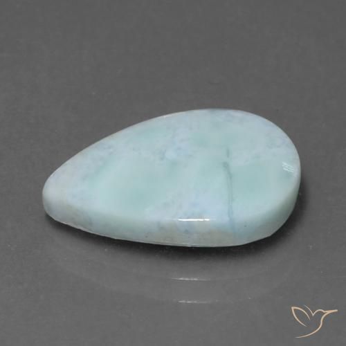 9,17 ctw natürlicher Helles Himmelblau Larimar, Birnenform, Lichtundurchlässig