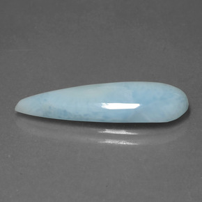 4,72 ctw natürlicher blauer Larimar, Birnenform, Lichtundurchlässig