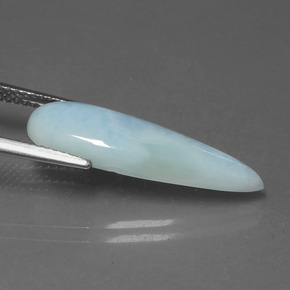 4,72 ctw natürlicher blauer Larimar, Birnenform, Lichtundurchlässig