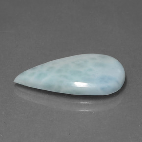 5,31 ctw natürlicher blauer Larimar, Birnenform, Lichtundurchlässig