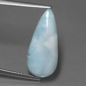 9,17 ctw natürlicher Blau Larimar, Birnenform, Lichtundurchlässig