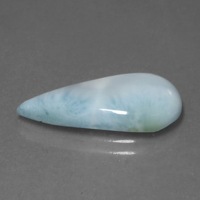 9,17 ctw natürlicher Blau Larimar, Birnenform, Lichtundurchlässig