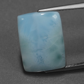 9,17 ctw natürlicher Blau Larimar, Baguette, Lichtundurchlässig
