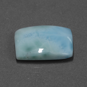9,17 ctw natürlicher Blau Larimar, Baguette, Lichtundurchlässig
