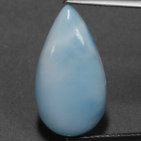 9,17 ctw natürlicher Blau Larimar, Birnenform, Lichtundurchlässig