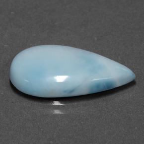 9,17 ctw natürlicher Blau Larimar, Birnenform, Lichtundurchlässig