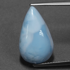 9,17 ctw natürlicher Blau Larimar, Birnenform, Lichtundurchlässig