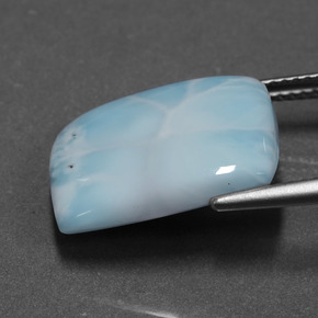 9,17 ctw natürlicher Blau Larimar, Baguette, Lichtundurchlässig