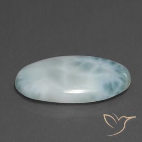 9,17 ctw natürlicher hellblau Larimar, Oval, Lichtundurchlässig