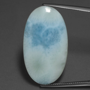 21,31 ctw natürlicher Blau Larimar, Oval Schliff, Lichtundurchlässig
