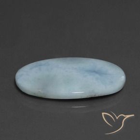 9,17 ctw natürlicher hellblau Larimar, Oval, Lichtundurchlässig