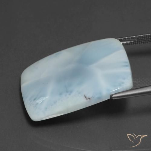 9,17 ctw natürlicher Baby blau Larimar, Kissen, Lichtundurchlässig