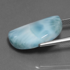 9,17 ctw natürlicher Blau Larimar, Ausgefallene Form, Lichtundurchlässig