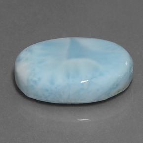 17,21 ctw natürlicher blauer Larimar, Oval Schliff, Lichtundurchlässig