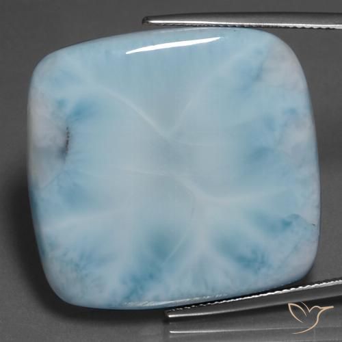 58.94ct Natürlicher hellblau Larimar, Kissen, Lichtundurchlässig