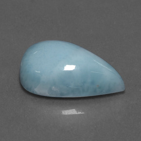 10,31 ctw natürlicher blauer Larimar, Birnenform, Lichtundurchlässig