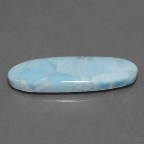 9,17 ctw natürlicher Blau Larimar, Oval Schliff, Lichtundurchlässig