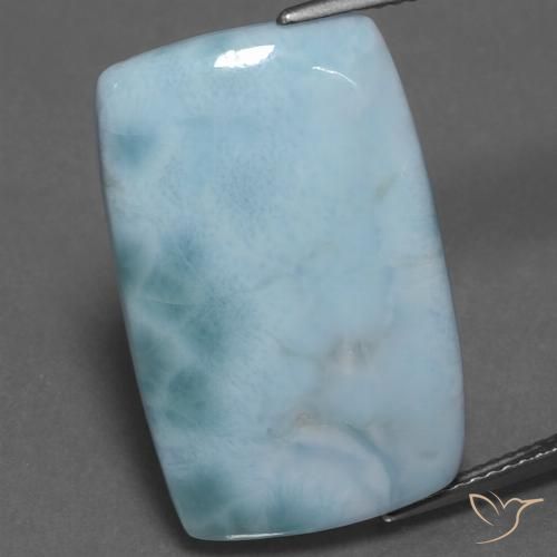 15.43ct Natürlicher Hellgrünliches Blau Larimar, Baguette, Lichtundurchlässig