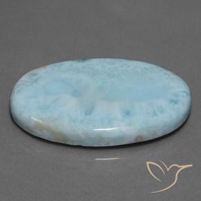 9,17 ctw natürlicher hellblau-grün Larimar, Oval, Lichtundurchlässig