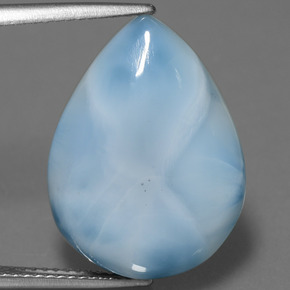 9,17 ctw natürlicher Baby blau Larimar, Birnenform, Lichtundurchlässig