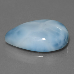9,17 ctw natürlicher Baby blau Larimar, Birnenform, Lichtundurchlässig