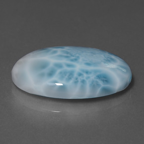 9,17 ctw natürlicher Blau Larimar, Oval Schliff, Lichtundurchlässig