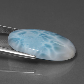 9,17 ctw natürlicher Blau Larimar, Oval Schliff, Lichtundurchlässig