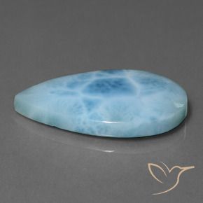 9,17 ctw natürlicher Wasserblau Larimar, Birnenform, Lichtundurchlässig