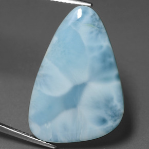 9,17 ctw natürlicher Blau Larimar, Ausgefallene Form, Lichtundurchlässig
