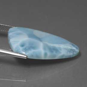 9,17 ctw natürlicher Blau Larimar, Ausgefallene Form, Lichtundurchlässig