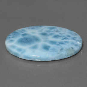 27,35 ctw natürlicher blauer Larimar, Oval Schliff, Lichtundurchlässig
