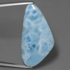25,33 ctw natürlicher blauer Larimar, Fantasieschliff, Lichtundurchlässig