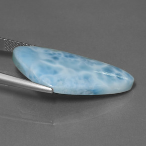 25,33 ctw natürlicher blauer Larimar, Fantasieschliff, Lichtundurchlässig
