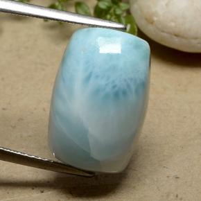 9,17 ctw natürlicher grün-blau Larimar, Kissenschliff, Lichtundurchlässig