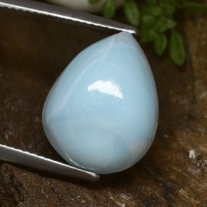9,17 ctw natürlicher grün-blau Larimar, Birnenform, Lichtundurchlässig