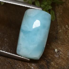 8,00 ctw natürlicher blauer Larimar, Kissenschliff, Lichtundurchlässig